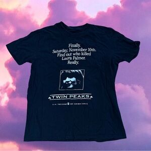 Black Twin Peaks Laura Palmer Tee Size M/L